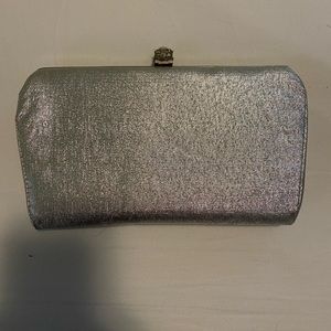 Vintage silver clutch